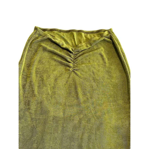 Cider Green Strapless Tube Dress Women's M Boho Midi NWT - Picture 3 of 9